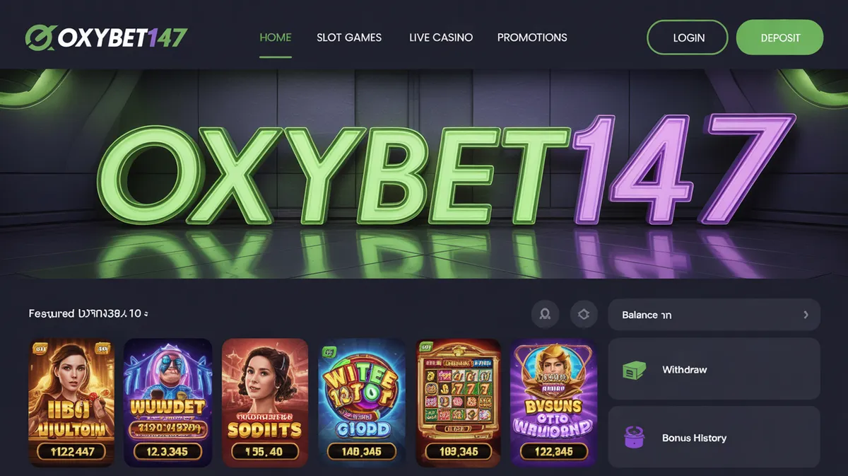 OXYBET147 เว็บสล็อตออนไลน์อันดับ 1 ระบบวอลเล็ทครบครัน